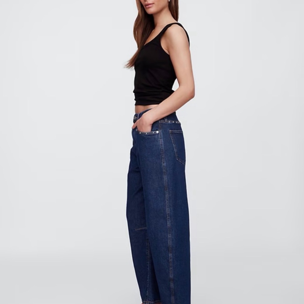 High-Rise studded Barrel - Dark Blue - Picture 4 of 5